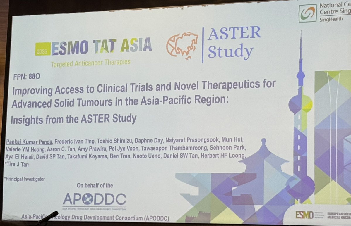 anmwongNZ's tweet image. Great first day @myESMO #ESMOTATAsia25
🤩great cellular therapies panel:
🗣️ on-target off-tumour tox
🗣️when to best use it/best combo
🤩@apoddc survey highlighting barriers for trials & need for 🌏collabs @pankajpanda86
@herbloong @danieltanmd @DrBenTran