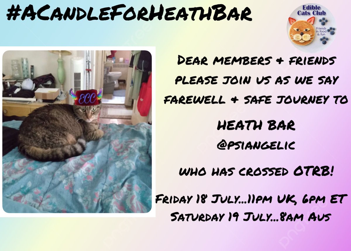Dear members &amp; friends, tonight we hold our vigil for Heath Bar <a href="/psiangelic/">Angel Heath & His Mommy 💞</a> who has crossed OTRB!  Please attend if you are able….note the time is different from our usual vigils!