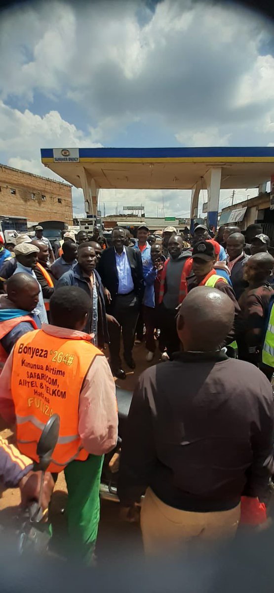 On the way from my home in Nyamira to Nyaribari Masaba for the funeral of a relative, I stopped at Kebirigo Market.

I had a word with Boda Boda operator. I heard from them of their worries on the economy and the state of the nation. I lauded them for their contribution to