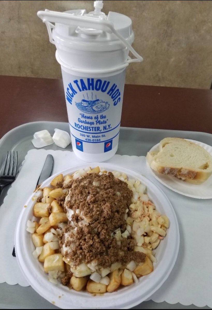 Nick_Tahou_Hots's tweet image. It’s a #Garbageplate kinda day! #ROC #RochesterNY