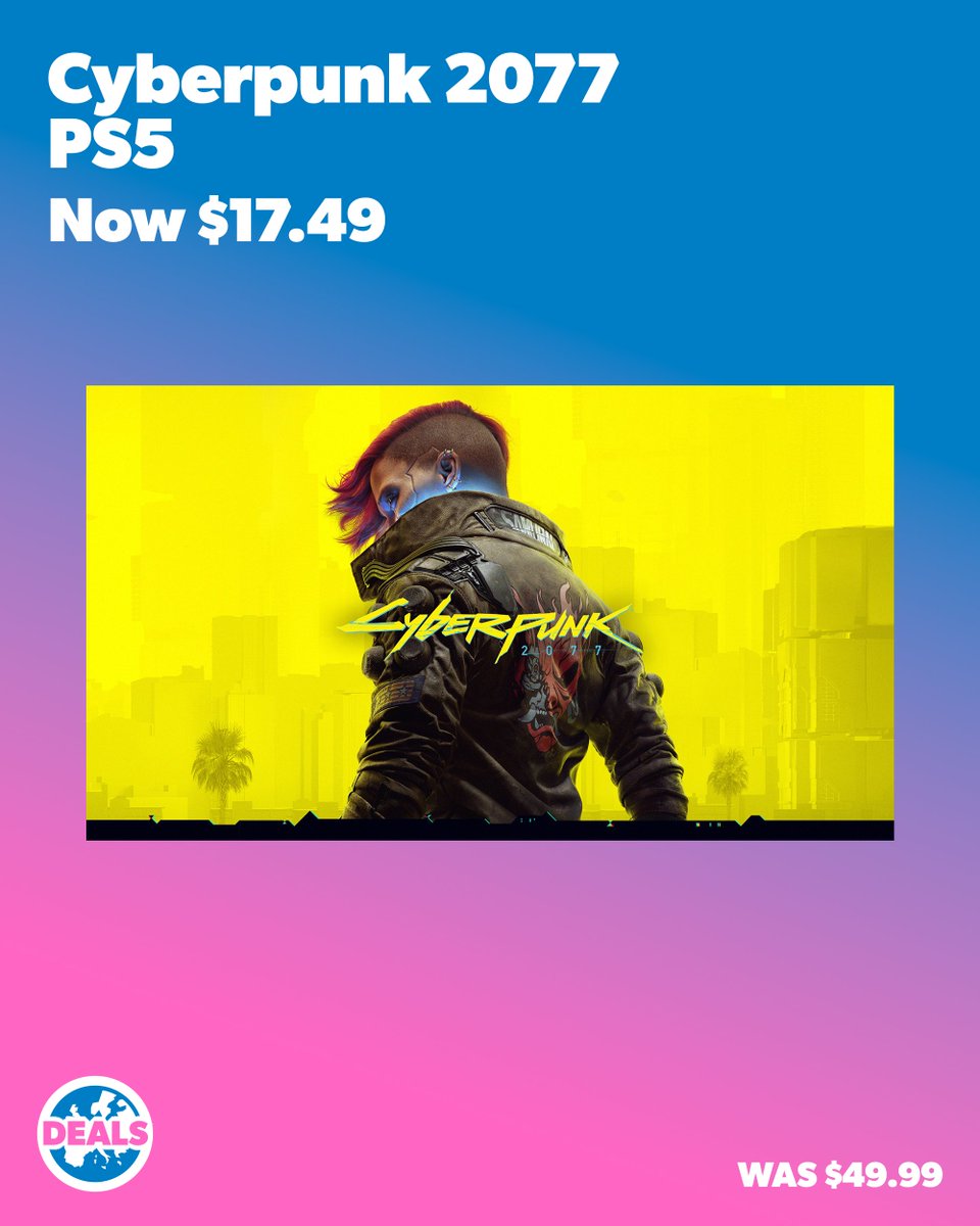 jelly_deals's tweet photo. Cyberpunk 2077 is down to just $17.49 at the PS Store: https://t.co/QaokuKSOTg https://t.co/Xrjy7nKD82