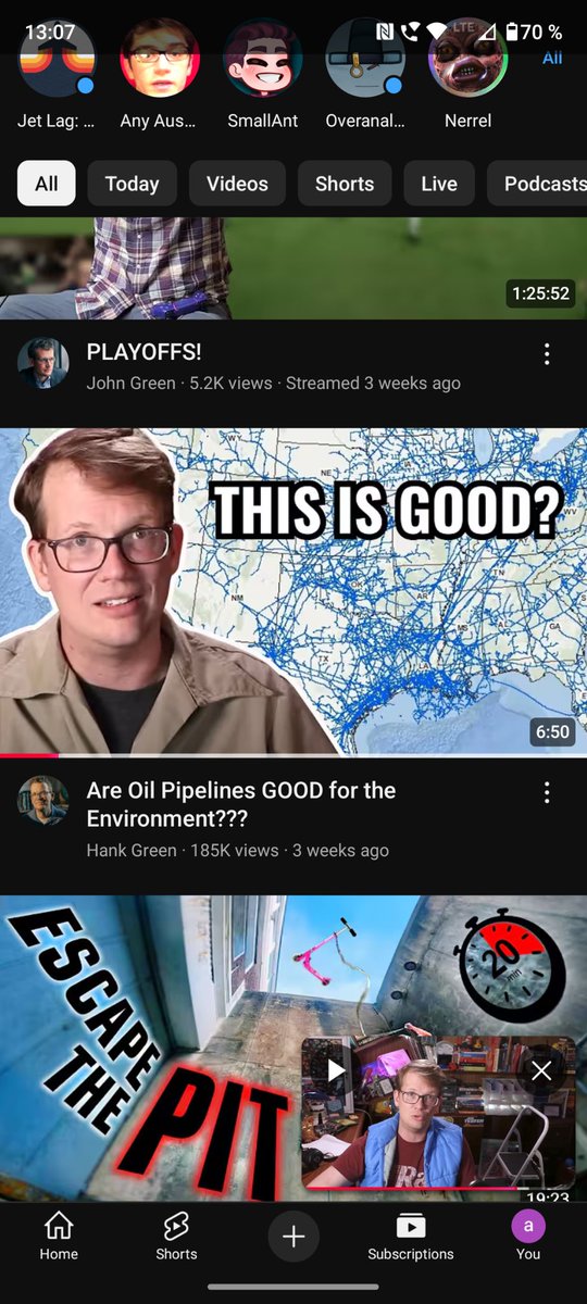 CoroFTW's tweet photo. @hankgreen hey hank, to me it feels like you overshot the line on this a little. i think it is too easy to see the thumbnail, think "ha i knew it all along" and scroll past it. https://t.co/GUkebUugEc