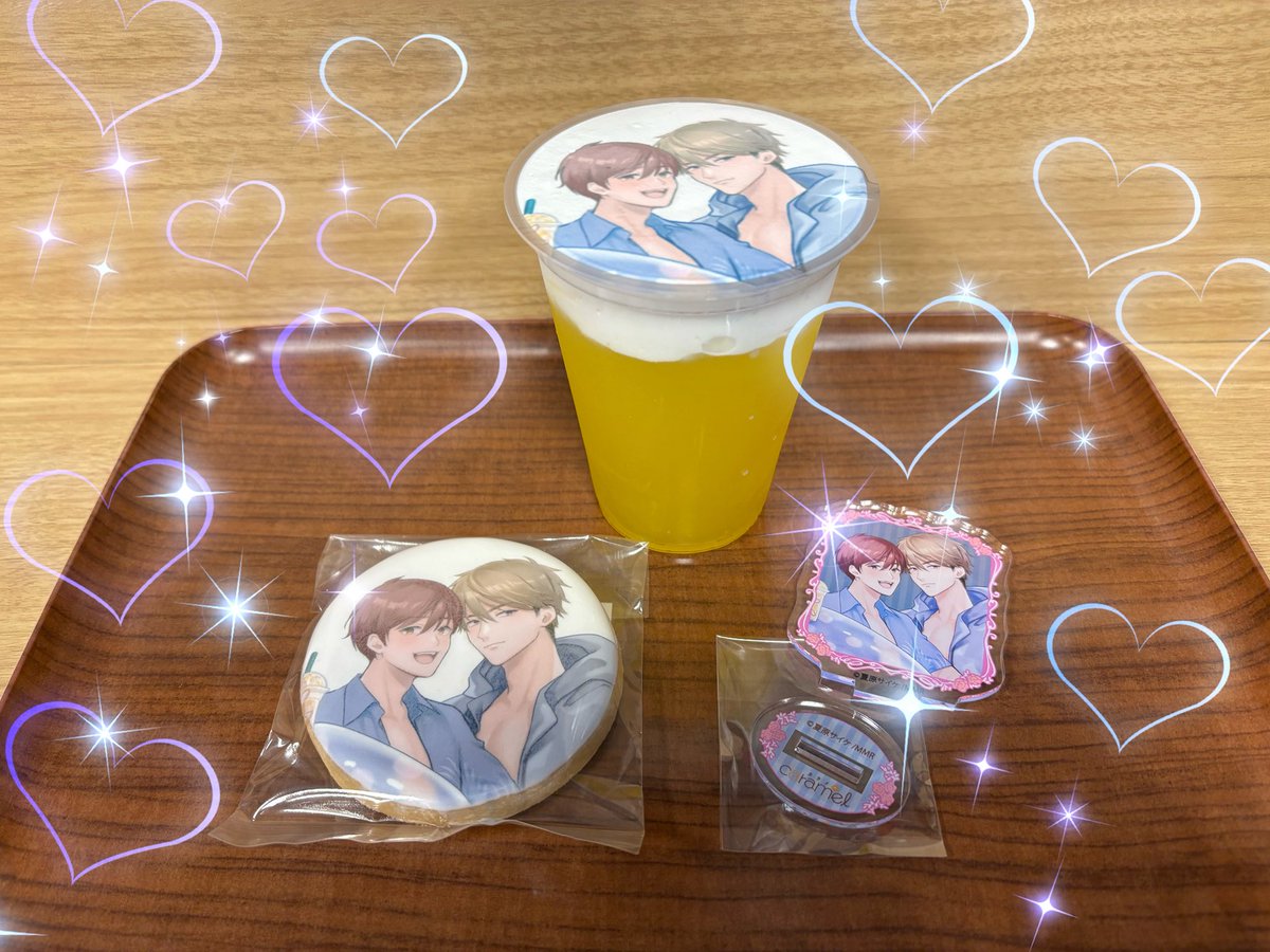 in_sabo10's tweet image. #caramel7周年　グラッテ
お迎えしました✨
コースター、リベンジ⁉️
#お前に抱かれるなんて聞いてない ！
#夏原サイケ先生
