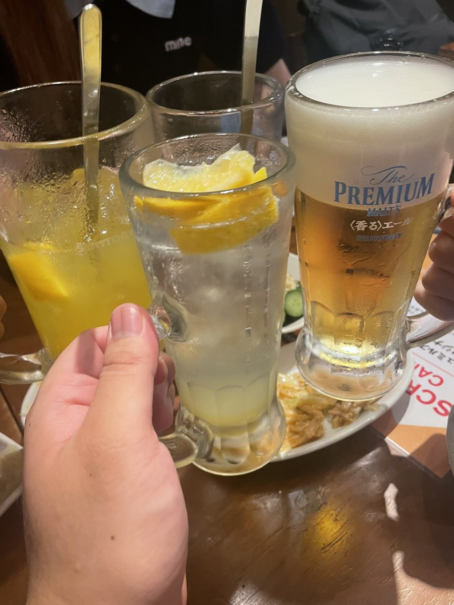 同期とお酒を飲みます