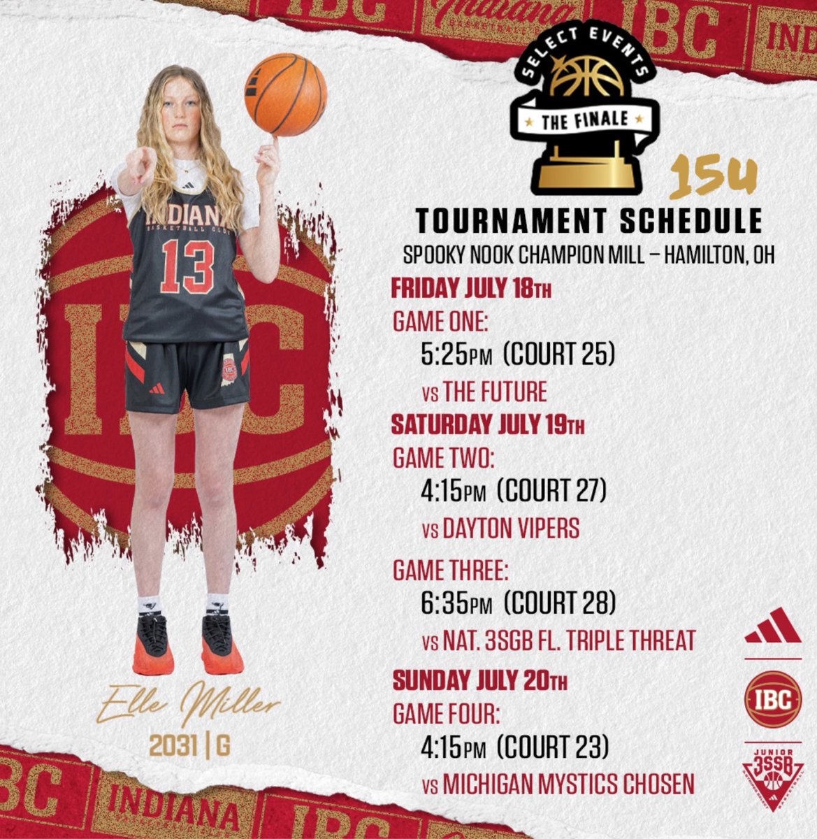 Elle Miller (@ellemiller2031) on Twitter photo Playing up in 15U at The Finale <a href="/SelectEventsBB/">Select Events Basketball</a> in Hamilton, OH this weekend 🏀🔥Come watch us hoop! Let’s finish the season strong 💪🏻<a href="/IBC14uMiller/">Indiana Basketball Club Jr 3SSB 14U Miller</a> <a href="/IBCWBB/">Indiana Basketball Club</a> Playing up in 15U at The Finale <a href="/SelectEventsBB/">Select Events Basketball</a> in Hamilton, OH this weekend 🏀🔥Come watch us hoop! Let’s finish the season strong 💪🏻<a href="/IBC14uMiller/">Indiana Basketball Club Jr 3SSB 14U Miller</a> <a href="/IBCWBB/">Indiana Basketball Club</a>