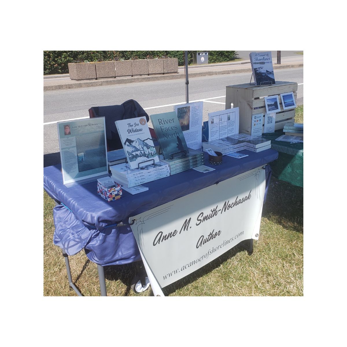 SmithNochasak's tweet photo. Excited to be returning to @newdigbyfarmersmarket this Sunday. It looks like a full market! So much to see and do. I'll be there with my novels. Hope to see you at the waterfront! #farmersmarkets #artisanmarkets #shoplocal https://t.co/5WygdDpQXV