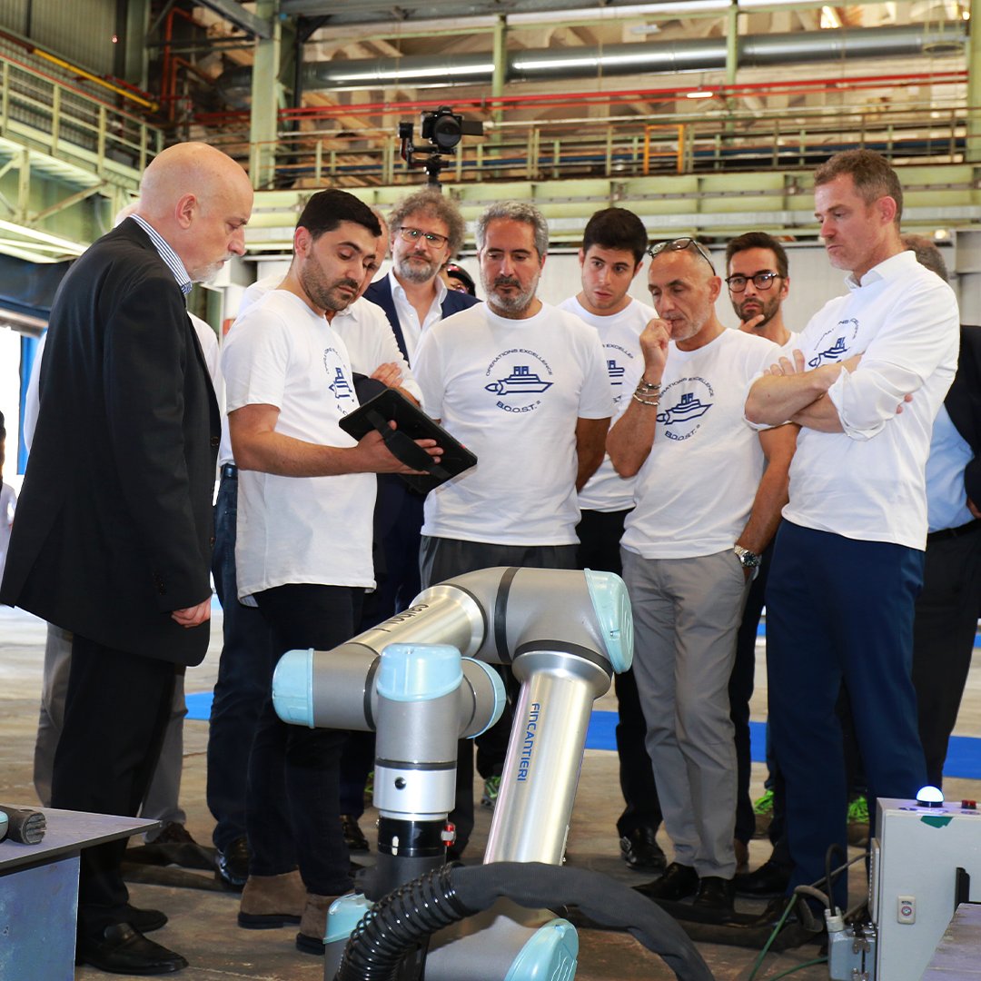 Fincantieri's tweet image. Innovation and the future were the focal points of the workshop held at our Riva Trigoso shipyard as part of B.O.O.S.T., our Operations Excellence initiative focused on technology, enhancing overall operations in shipyards with our Talents & Technology.
The event, opened by our…