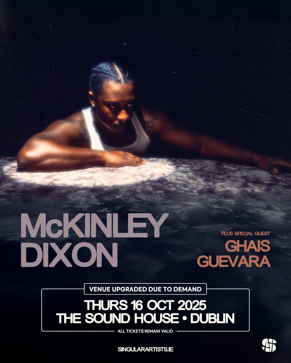 singularartists's tweet image. UPGRADE : @McKinleyDixon
McKinley's much-hyped Dub show is moving venue due to wild demand
with @GhaisGuevara
@thesoundhouse_
Thu, 16th Oct '25
with @GhaisGuevara
GET INVOLVED ⬇️
singularartists.ie/show/mckinley-…
Magic, Alive! ( OUT NOW via @CitySlang )