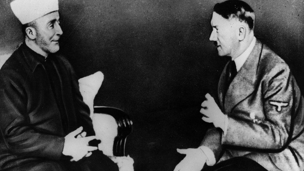 eh_den's tweet image. The man who was the founding father of Palestinian nationalism was also a Nazi collaborator. The estimated number of British soldiers and civilians killed as a result of Amin al-Husseini’s activities is approximately 175 to 200.
FYI - The Jewish Irgun + Lehi caused ~145 deaths.