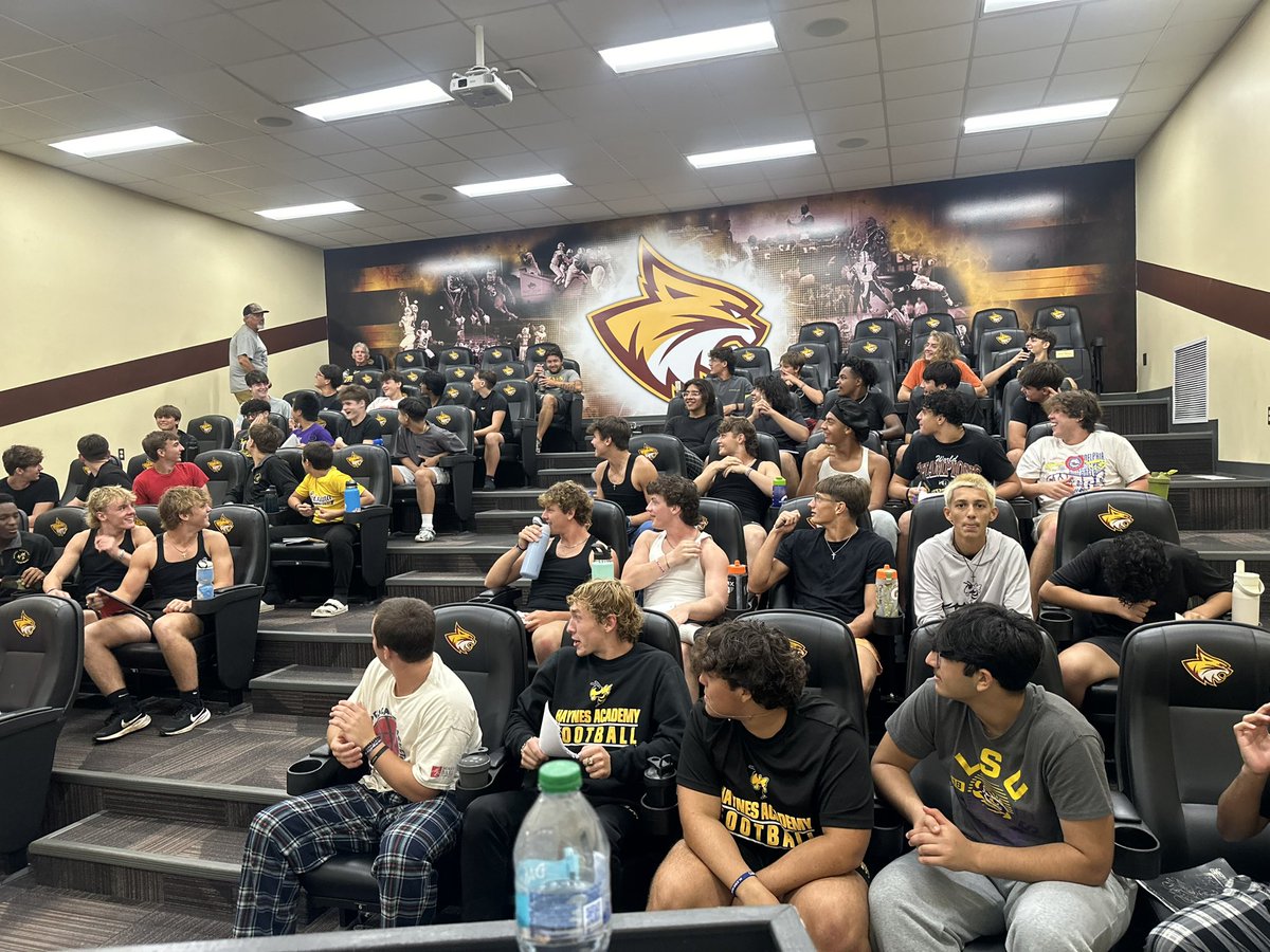 Completed Day 1 of camp last night with some talks on recruiting, setting up profiles etc. and also discussing the importance of mental health and having us coaches as outlets for anything they may need! We’re building champions on and off the field! #SWARM!
