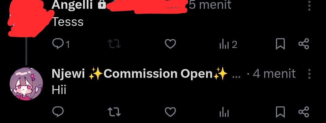 BunnyEat3rsss's tweet image. Malam guys, ada yg tau ga kenapa klo aku reply postingan org lain selalu keliatan kyk dikiri
Padahal klo diliat dr akun aku ada 😔