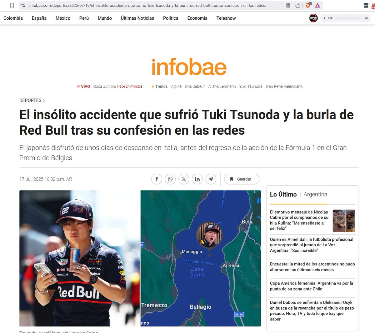 Los que saben mucho de F1 son los de Infobae

infobae.com/deportes/2025/…