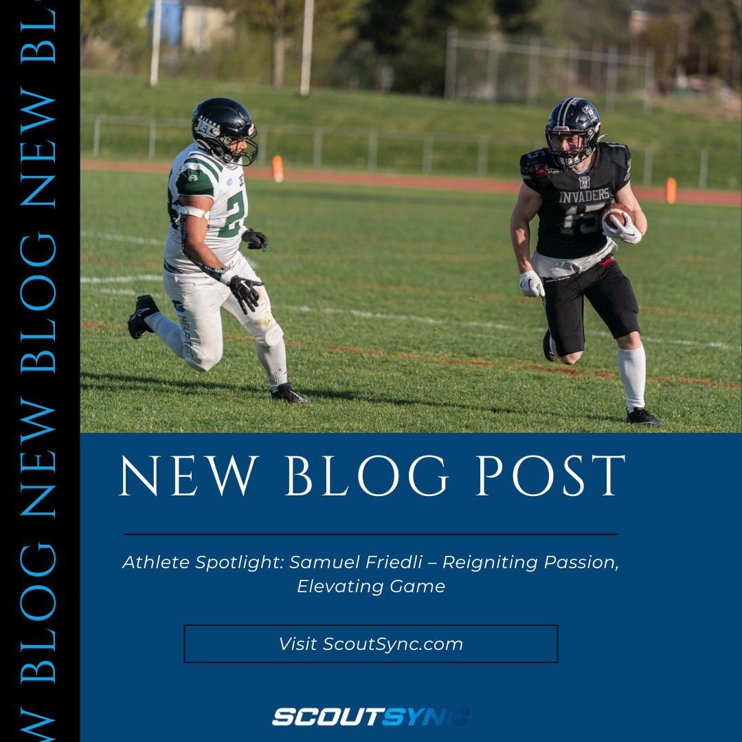 🌟 Athlete Spotlight: Samuel Friedli – Reigniting Passion, Elevating Game! 🌟

Meet Samuel Friedli, a standout WR from Switzerland! Discover how ScoutSync's solutions provided personalized support and opened global opportunities, helping him find a new passion for football, win a
