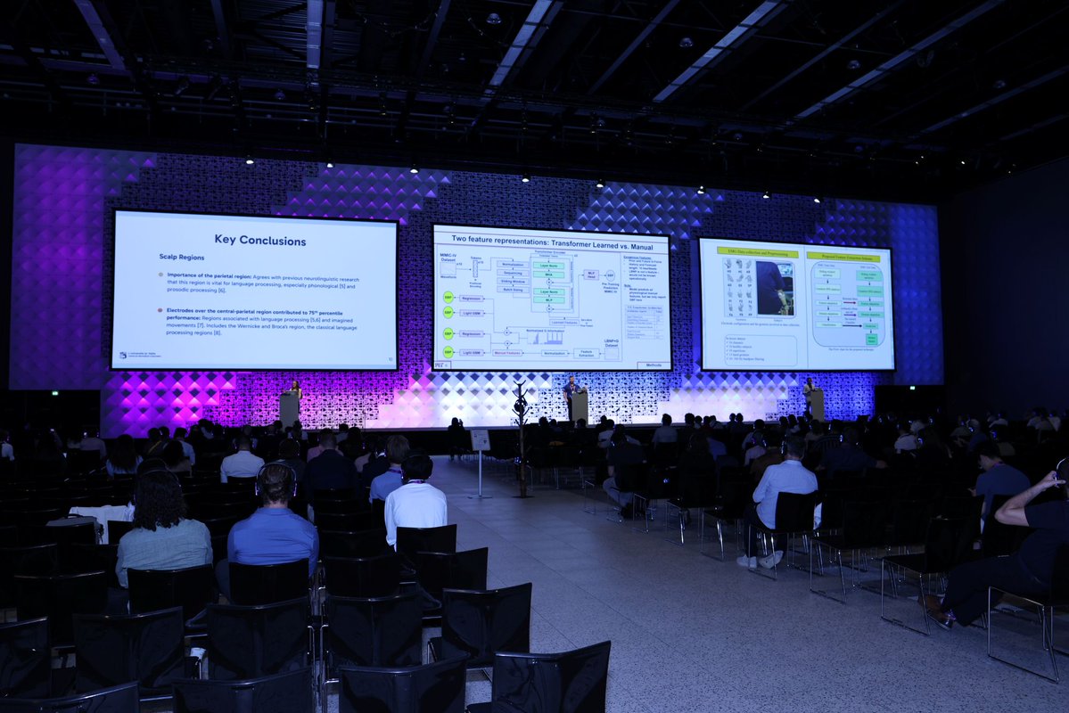 IEEEembs's tweet image. We wrapped our final day of #EMBC2025 with groundbreaking sessions and engaging exhibitions. Plus, hearing from inspiring plenaries by Professor Dario Farina and Professor Dame Molly Stevens.
We hope this conference has been unforgettable for everyone who was able to join us.…