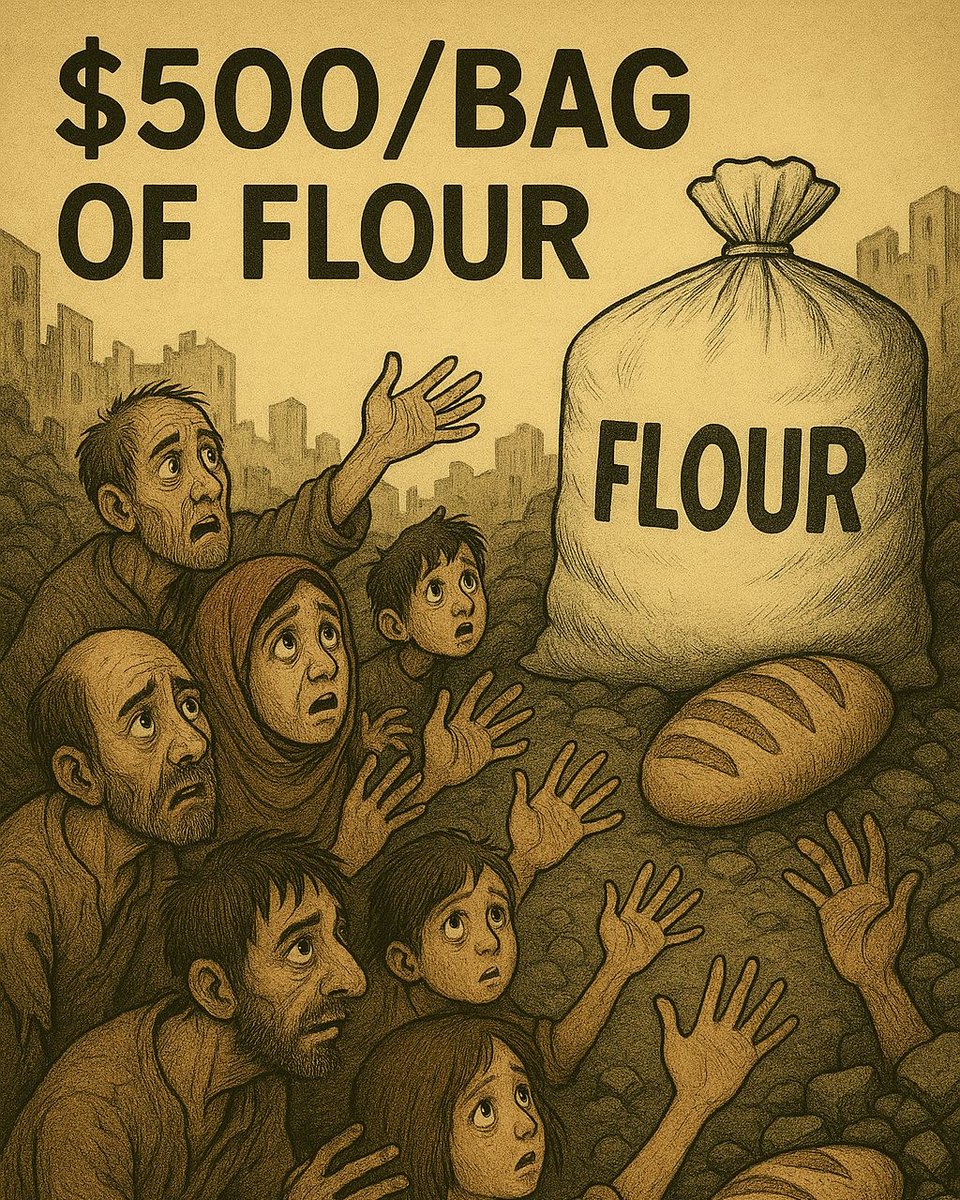 balmassri8's tweet image. People, we are dying slowly. There is flour in the markets, but the price of one kilogram is $150, and the price of a whole bag exceeds $800. What should I do? My mother, wife, and young children need bread. Help me.
gofund.me/f4e6996d
@Naila_Ayad @K7al_L3afta @MothTongue_…