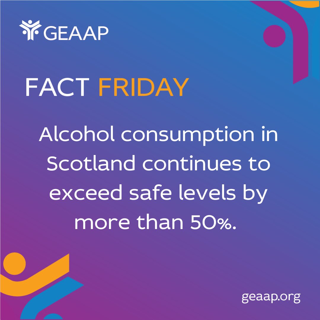 geaap_official's tweet image. According to a report published by Public Health Scotland, people in Scotland are consuming an average of 21.6 units per week, more than 50% above the recommended level of 14 units per week.

geaap.org
info@geaap.org
0141 773 1222

#alcoholsupport #alcoholawareness