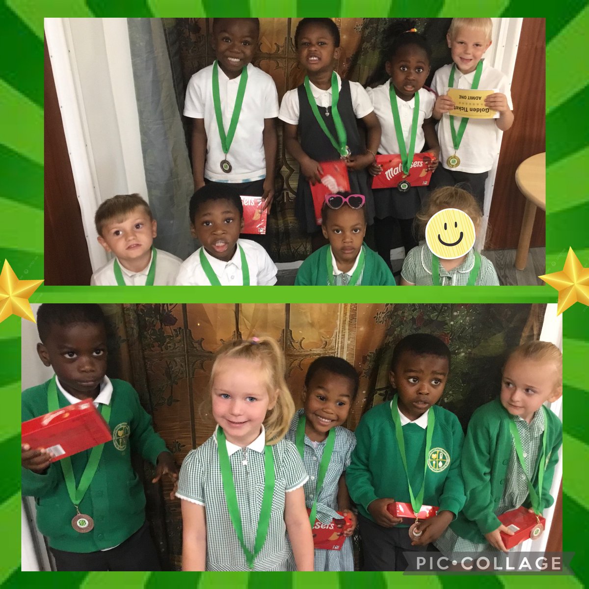 ‼️ Attendance rewards ‼️

💚Well done to our Nursery attendance heroes. We have 1 gold medal (100% for the year), 5 silver medals (100% for 2 terms) and 7 bronze medals (100% for 1 term)! 💚