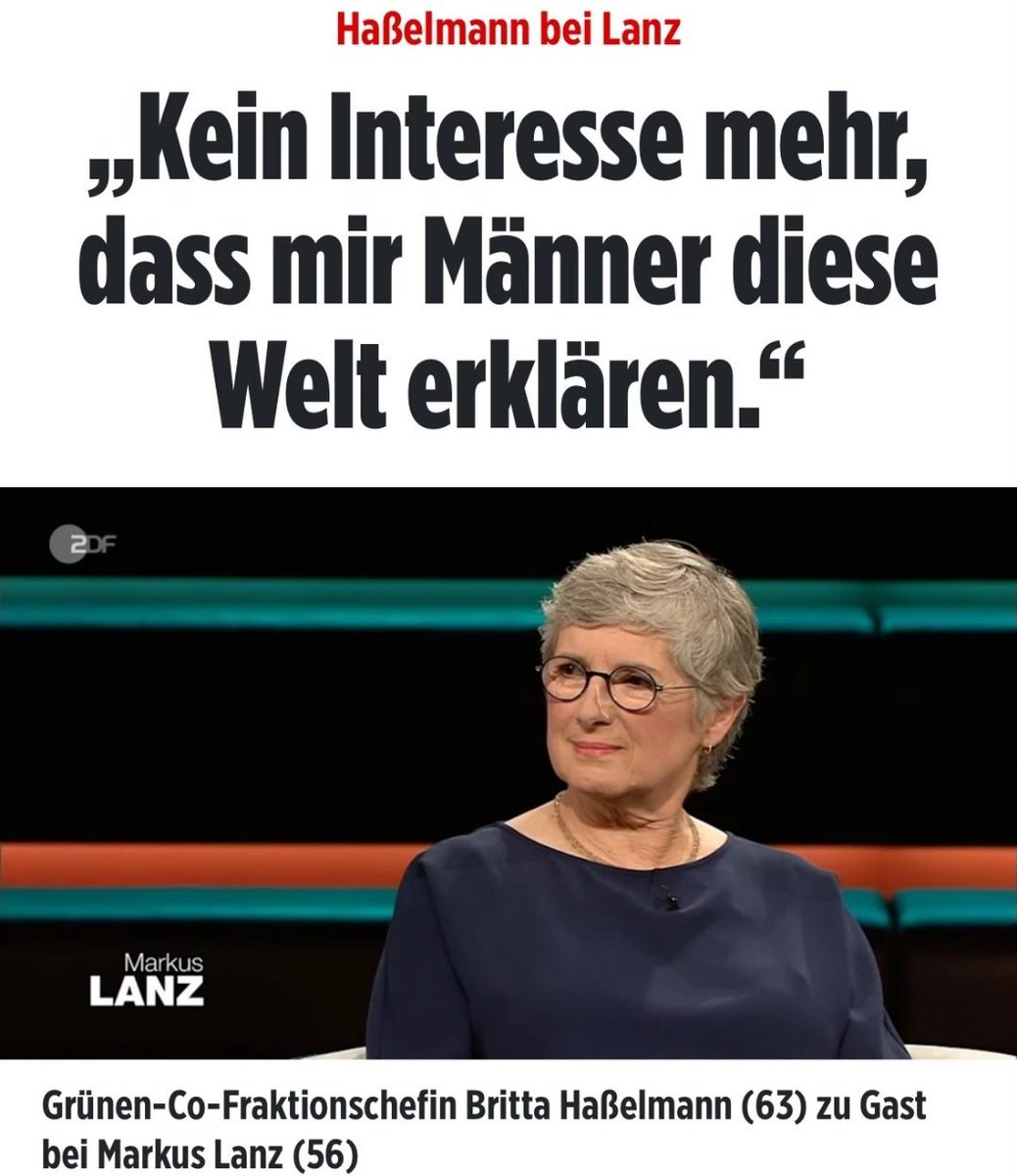 Kein Interesse mehr, daß mir verbitterte alte Frauen diese Welt erklären.