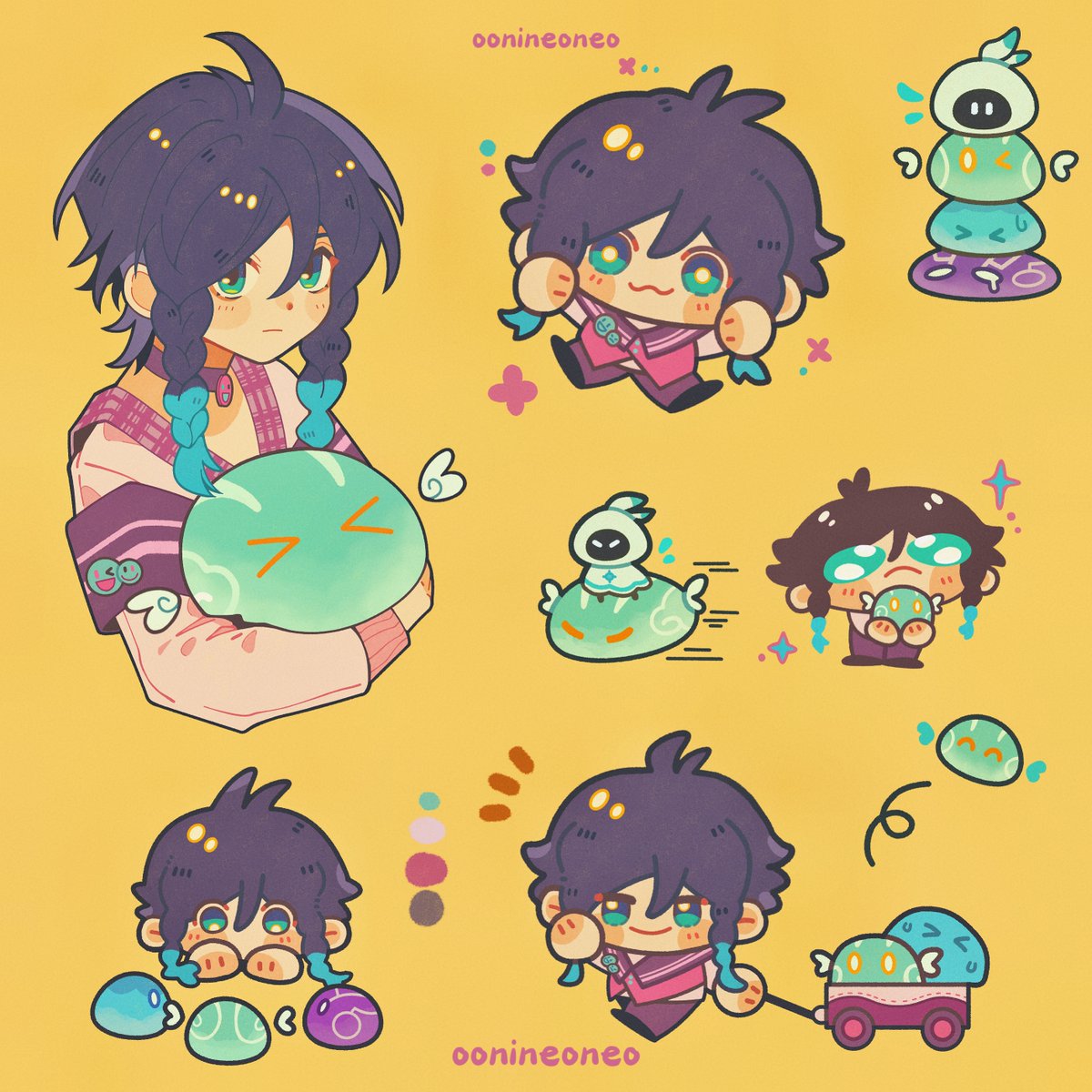 go_yi0616's tweet image. #GenshinImpact #venti #原神 #genshinimpactfanart 

☺️☺️