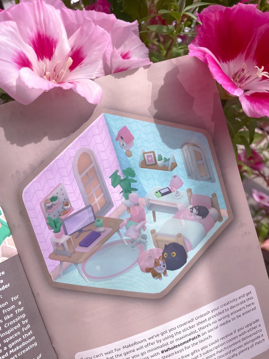 ajajko_'s tweet image. I was so excited when I saw stickers in the new issue! Really made me want to play Make Room 🌸 @thepatchmag #WholesomePatch