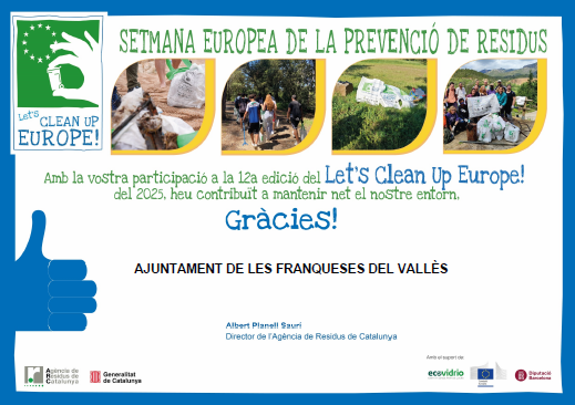 Molt satisfetes de la nostra participació, un any més, al Let's Clean Up Europe, amb la retirada d'un munt de deixalles de la llera del Congost.

Molt agraïdes als voluntaris de #ITWEspaña!