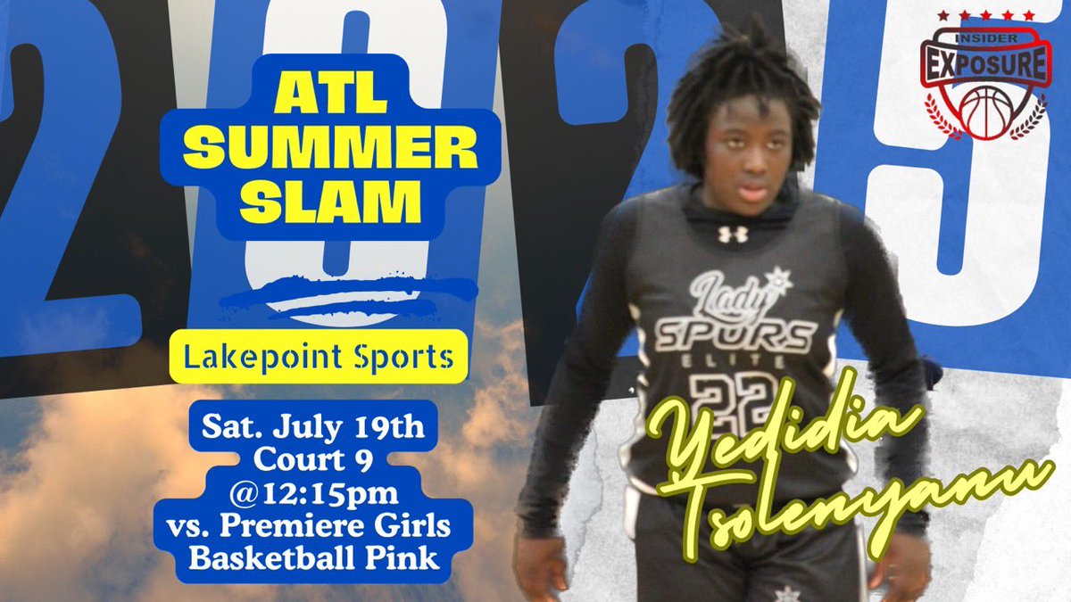Yedidia(DD) Tsolenyanu (@ddtsolenyanu) on Twitter photo ATL Ready!!! Come watch me and <a href="/ladyspursgold/">Lady Spurs Elite Gold</a> ball out this weekend🙌
<a href="/CoachEileenVH/">Eileen Van Horn</a> <a href="/BrooklynRTaylor/">Brooklyn Taylor</a> <a href="/Mindy_McCarthy3/">Mindy McCarthy</a> <a href="/ColbyCC_WBB/">Colby CC Women's Basketball</a> <a href="/Coach_Buck03/">Christian Buckmire (Coach Buck)</a> <a href="/CoachHouser/">Matt Houser</a> <a href="/jadawalton14/">Jada Walton</a> <a href="/CoachCPeay/">Courtney Peay</a> <a href="/VeronikaR33/">Veronika Roberts💫</a> ATL Ready!!! Come watch me and <a href="/ladyspursgold/">Lady Spurs Elite Gold</a> ball out this weekend🙌
<a href="/CoachEileenVH/">Eileen Van Horn</a> <a href="/BrooklynRTaylor/">Brooklyn Taylor</a> <a href="/Mindy_McCarthy3/">Mindy McCarthy</a> <a href="/ColbyCC_WBB/">Colby CC Women's Basketball</a> <a href="/Coach_Buck03/">Christian Buckmire (Coach Buck)</a> <a href="/CoachHouser/">Matt Houser</a> <a href="/jadawalton14/">Jada Walton</a> <a href="/CoachCPeay/">Courtney Peay</a> <a href="/VeronikaR33/">Veronika Roberts💫</a>