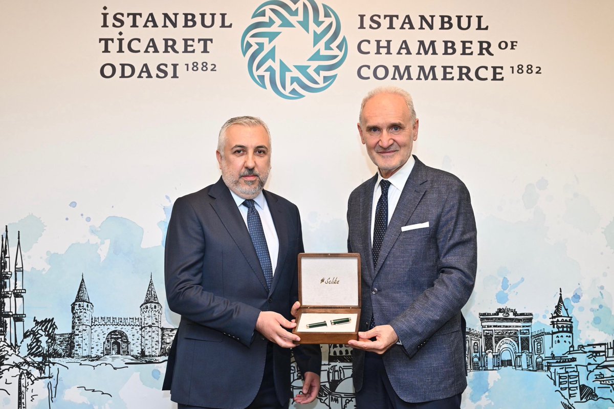 SelikaKalem's tweet photo. Türkiye'nin Dolma Kalem Markası Selika olarak, İstanbul Ticaret Odası Yönetim Kurulu Başkanı Sayın Şekib Avdagiç'i ziyaret ettik.

Nazik ev sahipliği ve kıymetli paylaşımları için Sayın Şekib Avdagiç'e teşekkür ederiz. https://t.co/cu8EFQPYLd