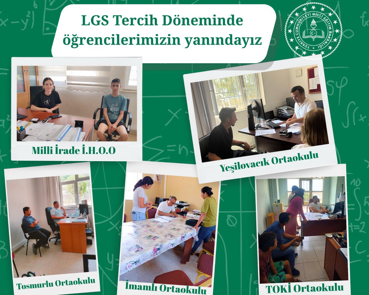 📌 TERCİH DÖNEMİNDE ÖĞRENCİLERİMİZİN YANINDAYIZ
📚 Liselere Geçiş Sistemi (LGS) kapsamında tercih süreci devam ediyor.

Silifke genelindeki ortaokullarımızda rehber öğretmenlerimiz, öğrencilerimizin en doğru kararı vermesi için danışmanlık hizmetine devam ediyor.
<a href="/kltiinerolu/">Fevzi Kültiğin Eroğlu</a>