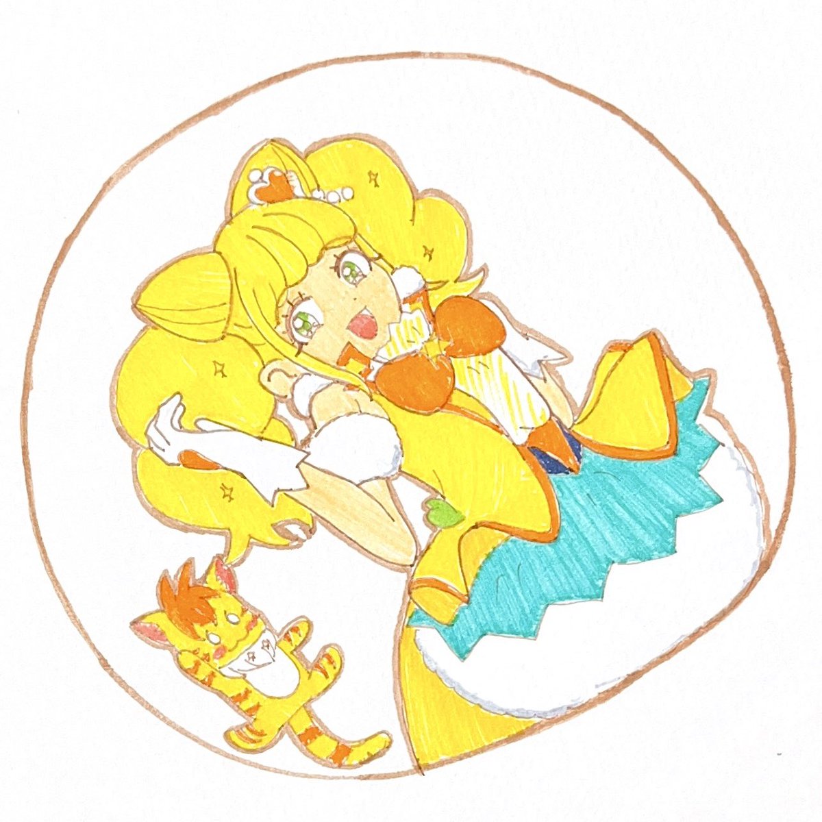 tTFeV7Kb3b81768's tweet image. 今回も可愛く描けました🐱✨
