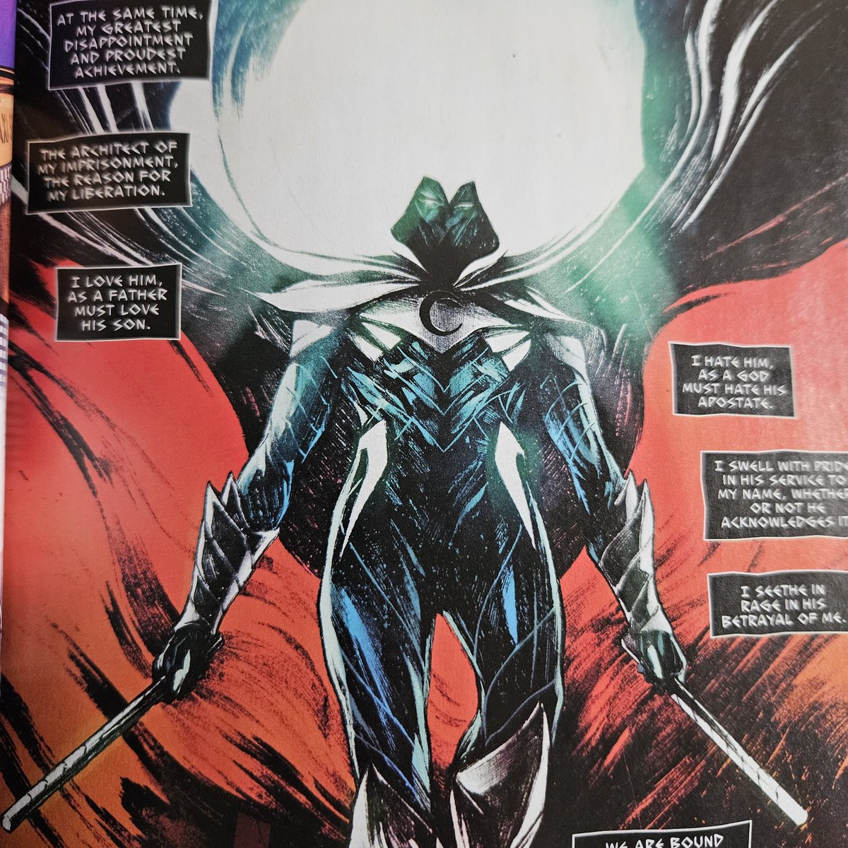SOCthoughts's tweet image. Moon Knight: Fist of Khonshu Vol.1
I missed #1 of this way back & said I'd wait for the trade. Glad I did because now I got to read it all in one go. MacKay's take on MK is consistently epic. He's carved out his own corner of the Marvel Universe with the best artists in the biz.