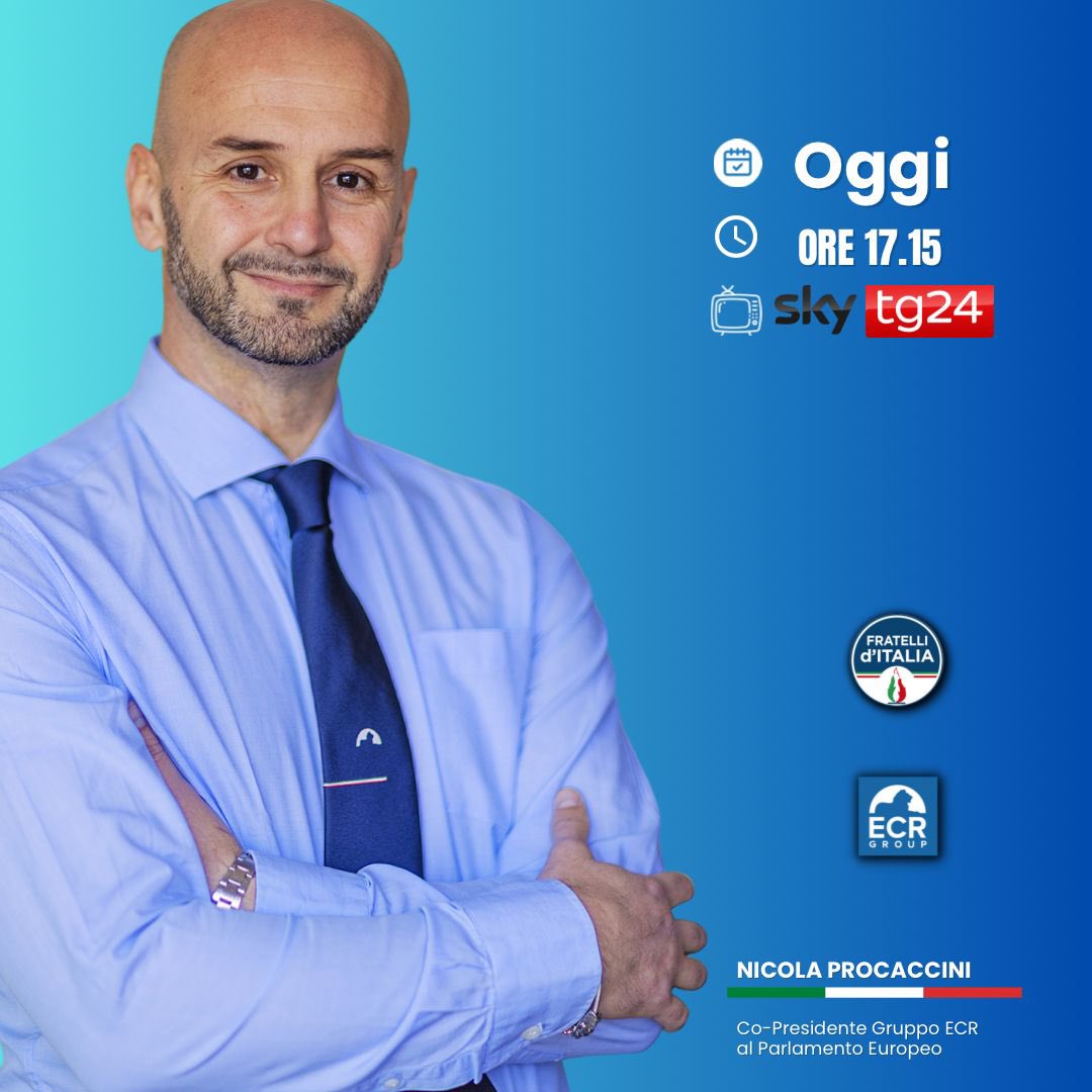 NProcaccini's tweet image. Appuntamento oggi pomeriggio alle ore 17.15 a Sky Economia sul canale #Skytg24.
#18luglio