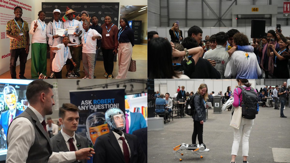 AIforGood's tweet image. 🤖🎨🌍 Robots, art, and a new wave of innovators, see the highlights that made this year’s 2025 #AIforGood Global Summit unforgettable.
🌐 Read more here: loom.ly/gzGgsa4
#AIforGood #Innovation
