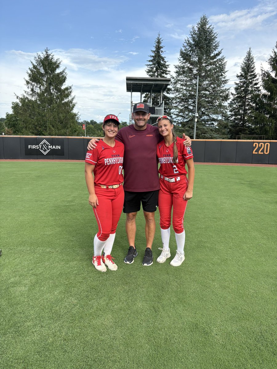 Thank you <a href="/HokiesSoftball/">Virginia Tech Softball</a> for an amazing day of camp!! I learned everything I could from the coaching staff, <a href="/michaellew10/">Mike Lewis</a> <a href="/VTechSBcoach/">Pete</a> <a href="/jjpower19/">Joshua Johnson, PhD</a>, and had so much fun throughout the day! #GOHOKIES #EARNIT #teampaproud <a href="/TeamPaAugustus/">Team PA Augustus</a> <a href="/teampafastpitch/">Team Pennsylvania Fastpitch</a>
