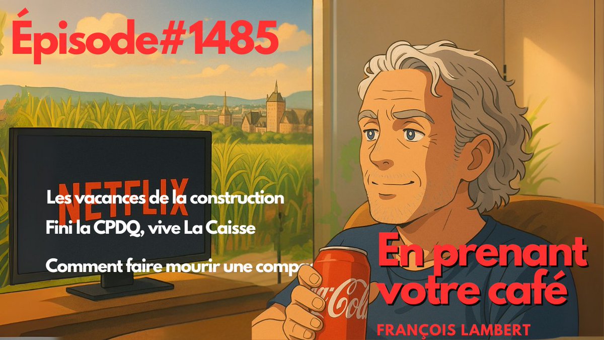frank_sbr's tweet image. 🎙️🟣 Épisode #1485 : Vacances de la construction, vive La Caisse et comment faire mourir une cie
🎧📡 L’épisode du jour est ici : youtu.be/FbtQtZ_LxaI
📰🗞️ Actualités
🏖️🏗️ Les vacances de la construction
🛢️🚫 Alberta veut sortir de la gestion de l'offre…