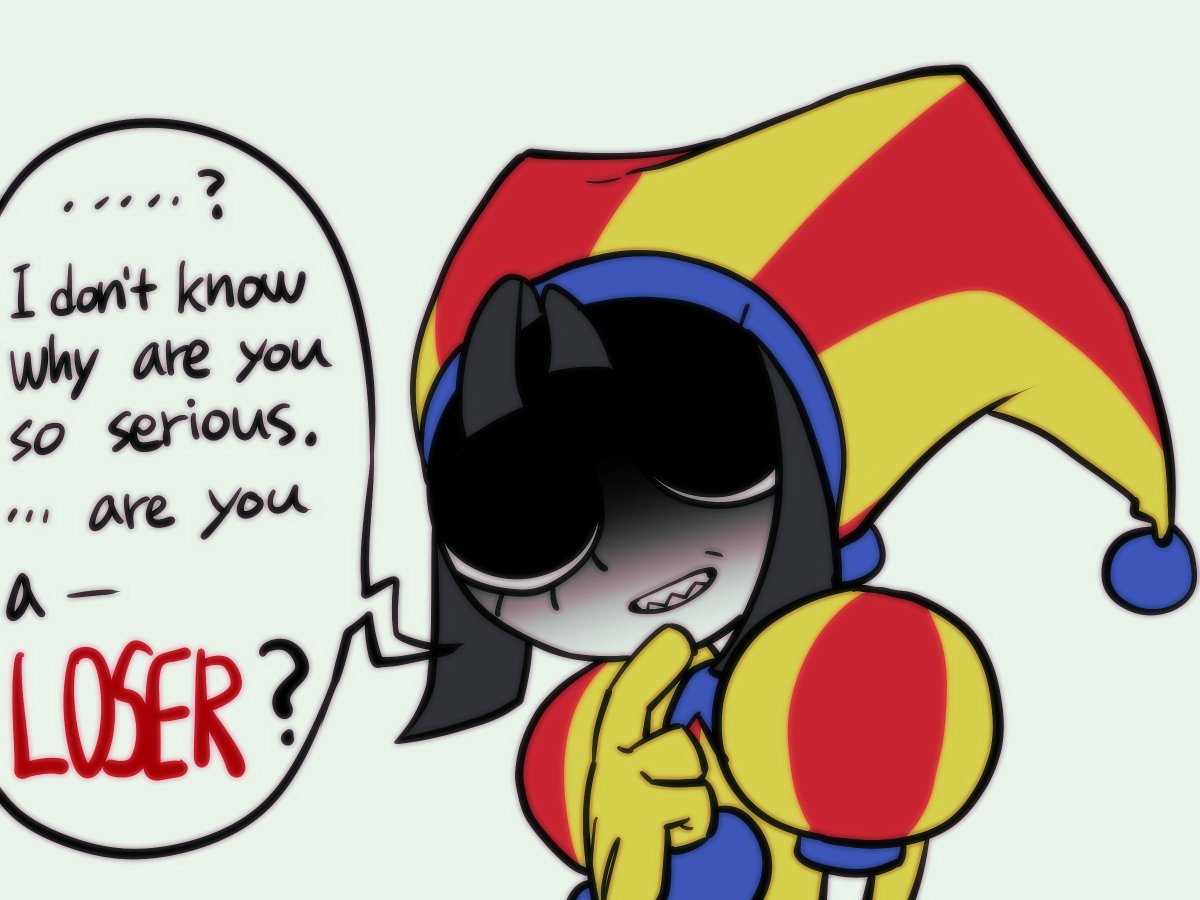 corpseacoast's tweet image. evil pomni what if more evil than jax