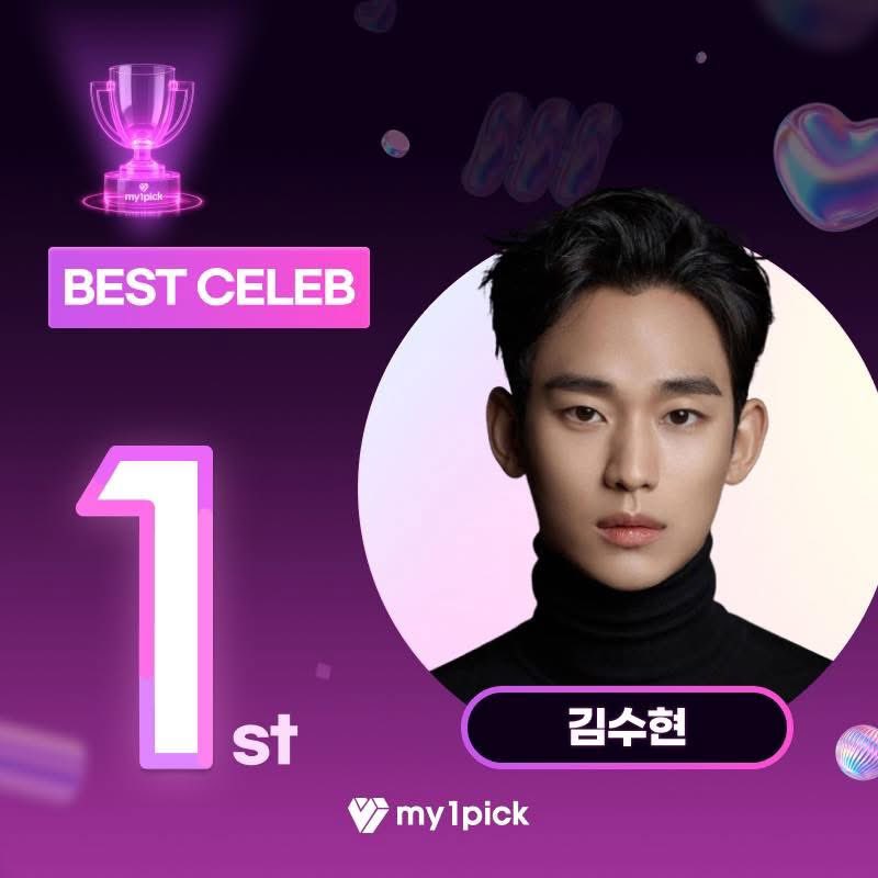 📰 [250718-News] นักแสดงคิมซูฮยอน คว้าอันดับ 1 BEST CELEB ครึ่งปีแรก 2025 จาก My1Pick คว้าสัดส่วนโหวต 45% ท่ามกลางกระแสนิยมระดับโลก

🏆นักแสดงคิมซูฮยอนคว้าอันดับ 1 ในหมวด BEST CELEB ด้วยคะแนนโหวต 45% จากผลการโหวตสรุปครึ่งปีแรก 2025 ของแพลตฟอร์มแฟนด้อมระดับโลก ‘My1Pick’