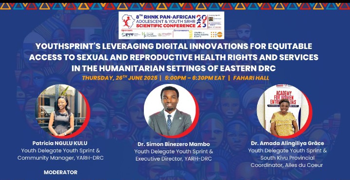 AmadaGrce3's tweet photo. 🌍 Honored to represent YouthSprint and young people from South Kivu 🇨🇩 at the 8th Africa Conference on SRHR in Mombasa 🇰🇪,
with the support of IPAS 
🎯 Theme: “From Rights to Action: Centering Accountability in SRHR”
Young voices driving change and demanding accountability! https://t.co/r4utpwk4WM