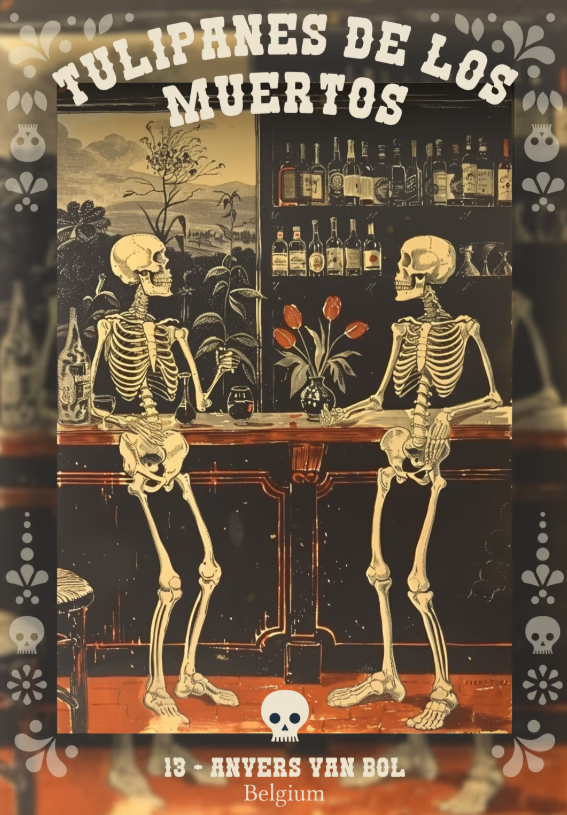 NinetynineTNFTs's tweet image. 🍷 13 – Anvers van Bol (Belgium)
Three centuries, twelve bottles, and one eternal toast: “To life, love, and tulips!” The dead sure know how to drink - on a Friday after work!
👉 rarible.com/ADuaras/collec…
@heretic47721579 @SkeletalReality @skullislandprod