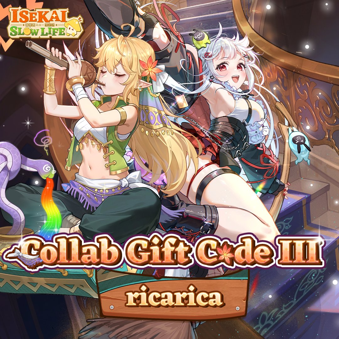Collab Gift Code III
🎤Gift code: ricarica
🎤Reward: Crystals* 300, Flower Necklace*10
🎤Effective time: oday until September 30 (Server Time)