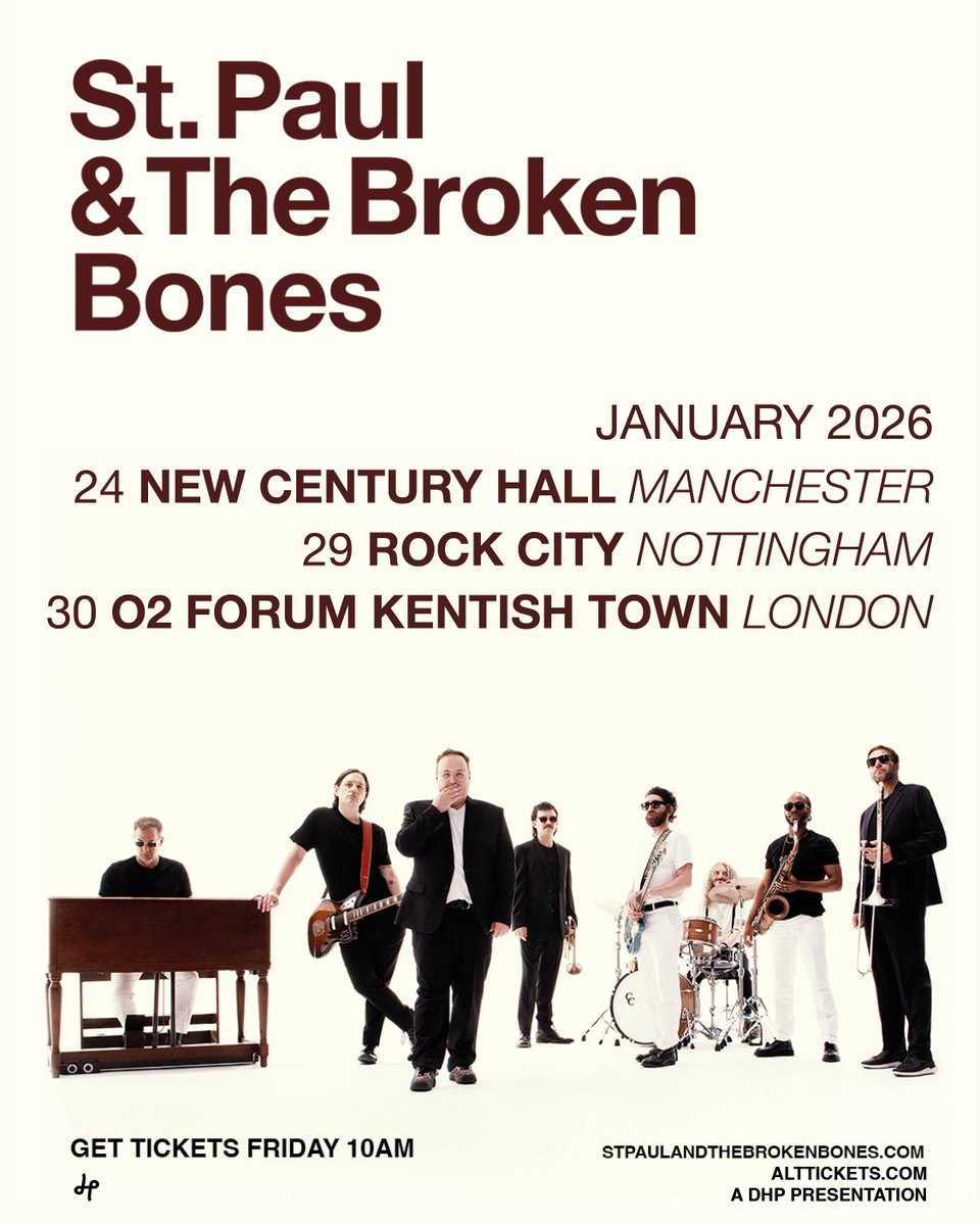 Rock_City_Notts's tweet image. ποΈ ON SALE NOW ποΈ
Tickets are now on sale for @StP_BrokenBones next year!
ποΈ Get yours here π tinyurl.com/4fps77wn
