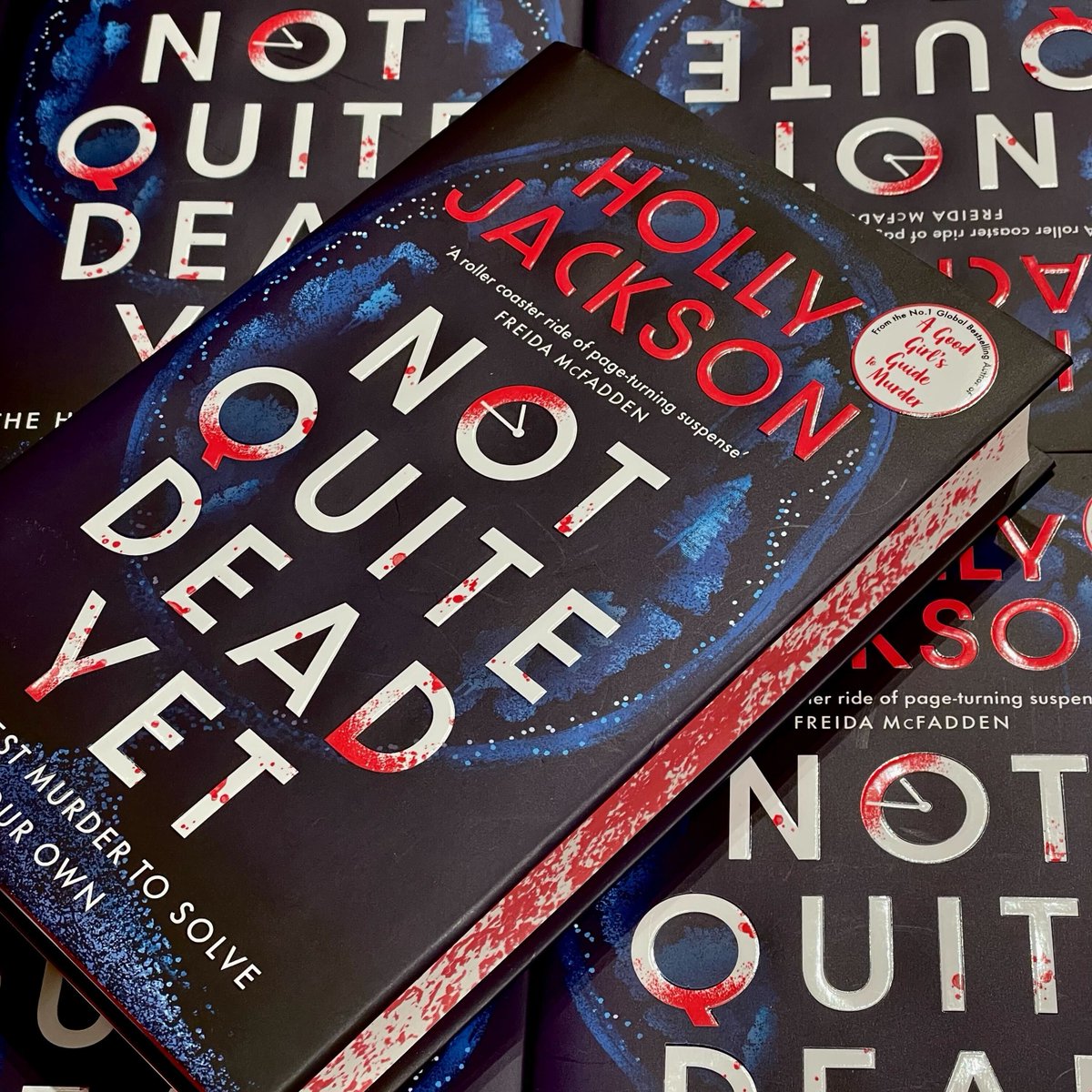 Out now! A victim of a brutal attack, which has left her with seven days to live, sets out to solve her own murder in NOT QUITE DEAD YET, the unputdownable first adult thriller from Holly Jackson: waterstones.com/book/not-quite…
