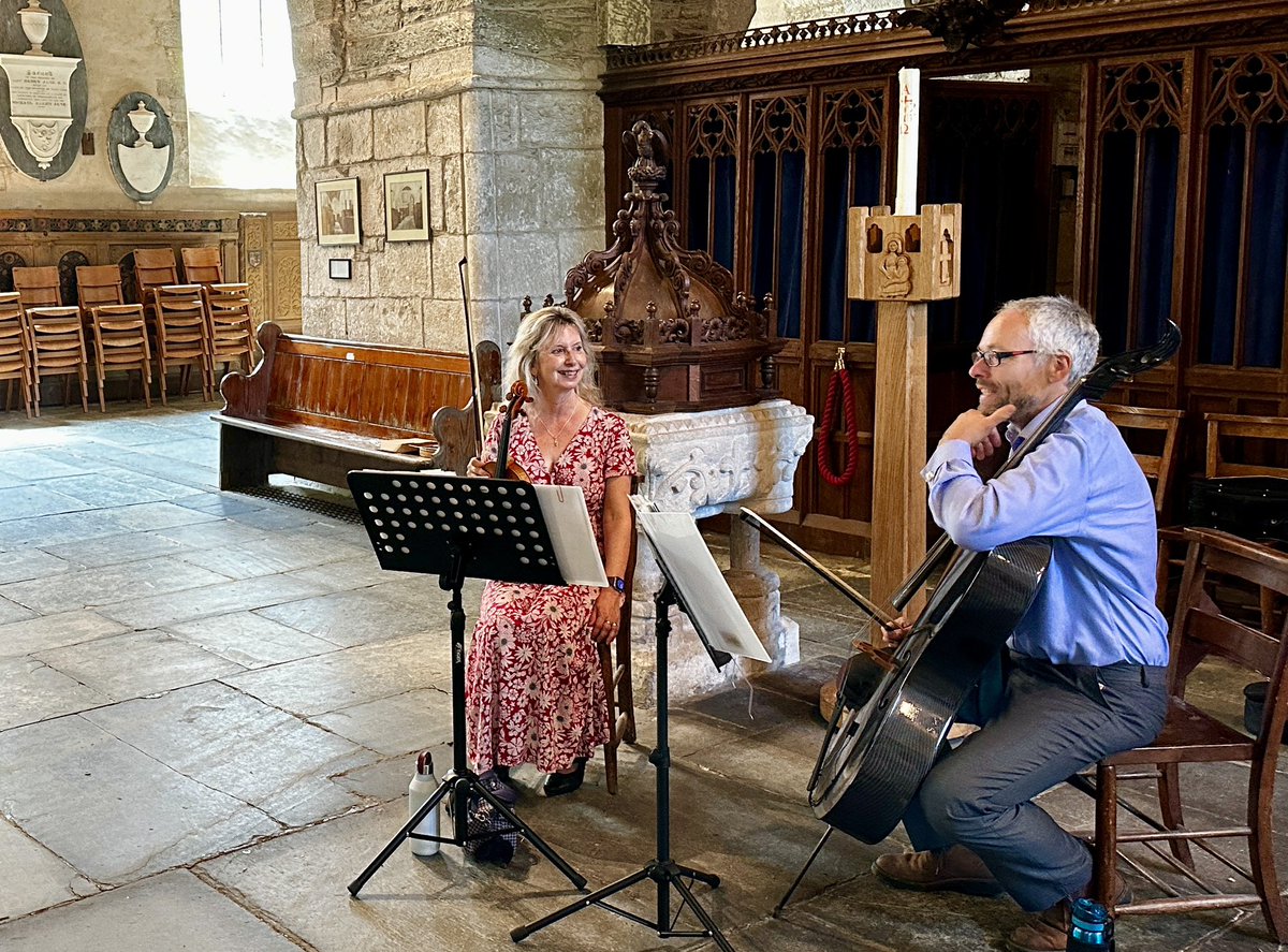 classicstrings's tweet image. Our Duo played for a gorgeous wedding last weekend at St Wyllow church, and tomorrow our Trio is in action at Launcells Barton, where we will be accompanying a singer during the ceremony. 
#cornwallwedding