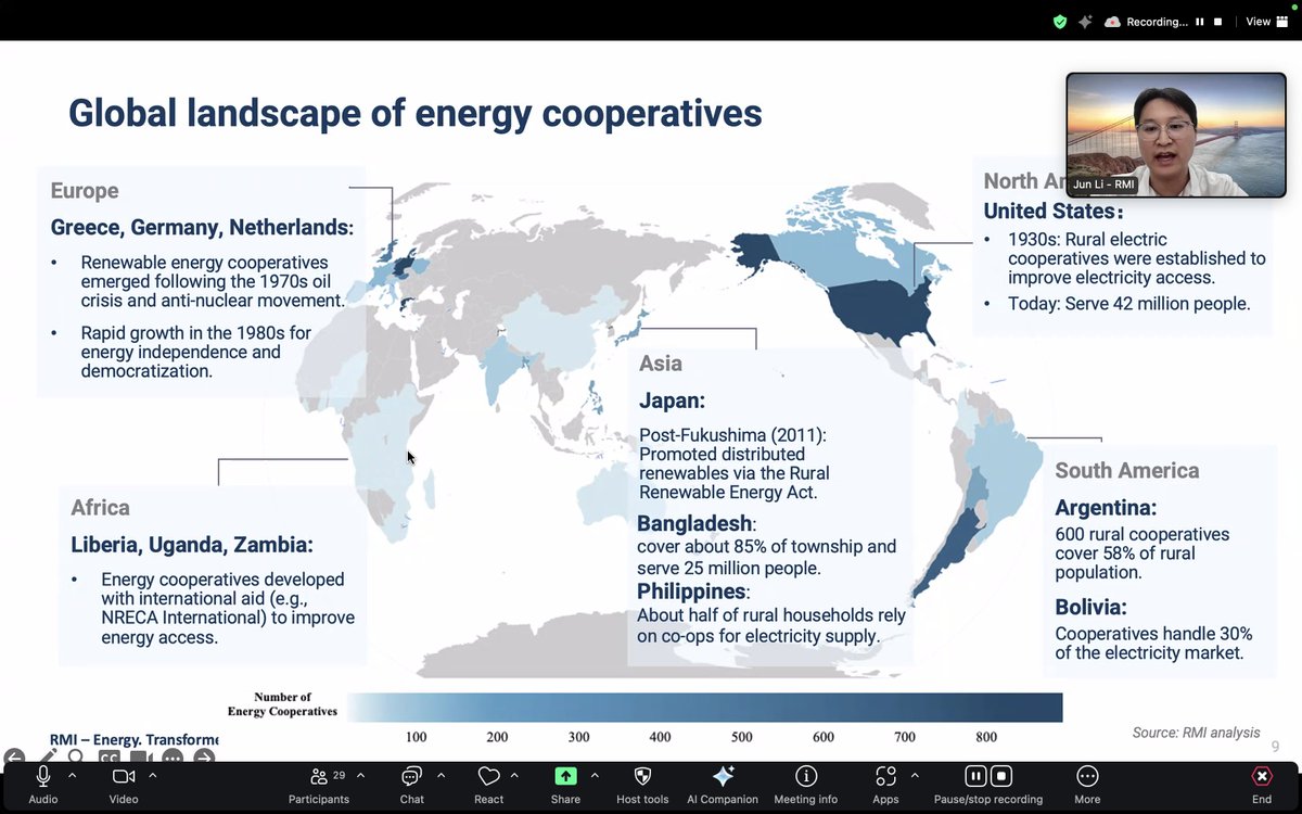 ICAAPAC's tweet image. 🌱 At #CoopColloquium14, we explored how rural energy #cooperatives can power a just, zero-carbon future.

Insights from RMI’s Yihan Hao &amp;amp; Dr Jun Li spotlighted global case studies, policy enablers &amp;amp; youth’s role in climate action.

📅 Next session: 19 Aug
#Coops4Climate