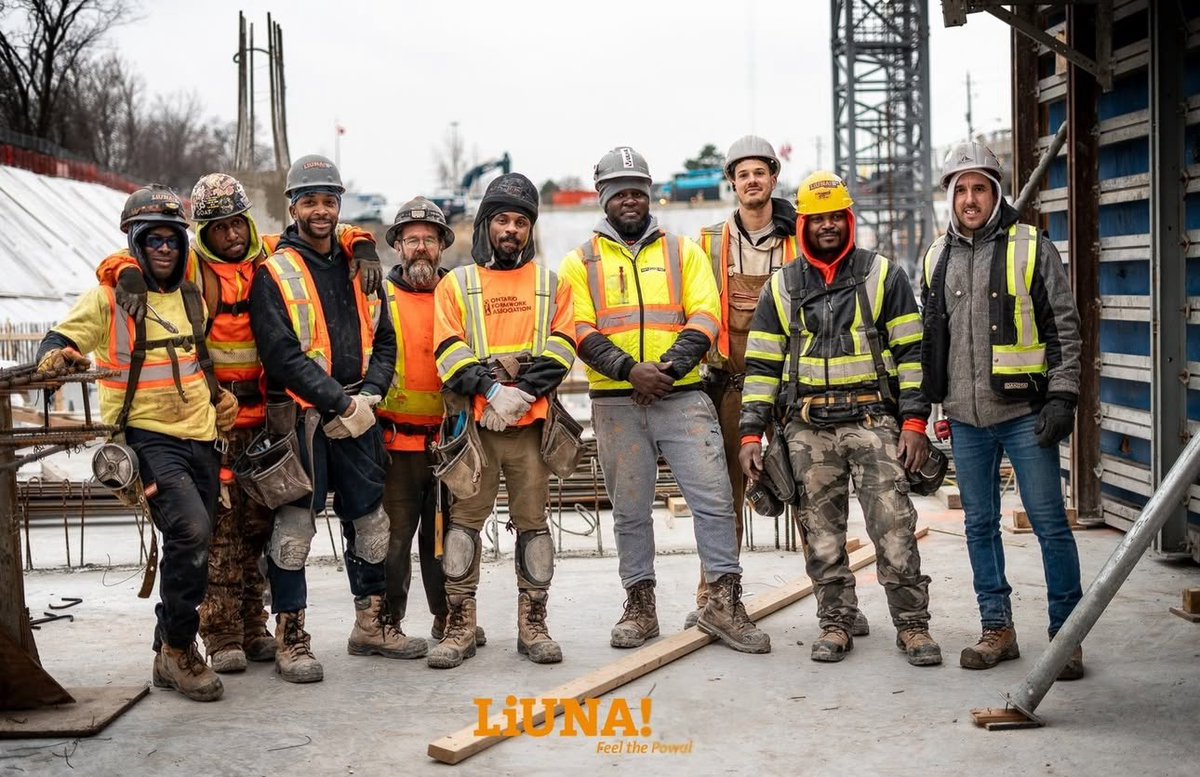 LiUNACanada's tweet image. Friday Focus: Strength. Power. Growth.
Built by the power of our Members.
Driven by solidarity.
Fueled by growth.
Across North America, LiUNA is breaking barriers, building futures, and standing stronger than ever — one job site, one community, one voice at a time.