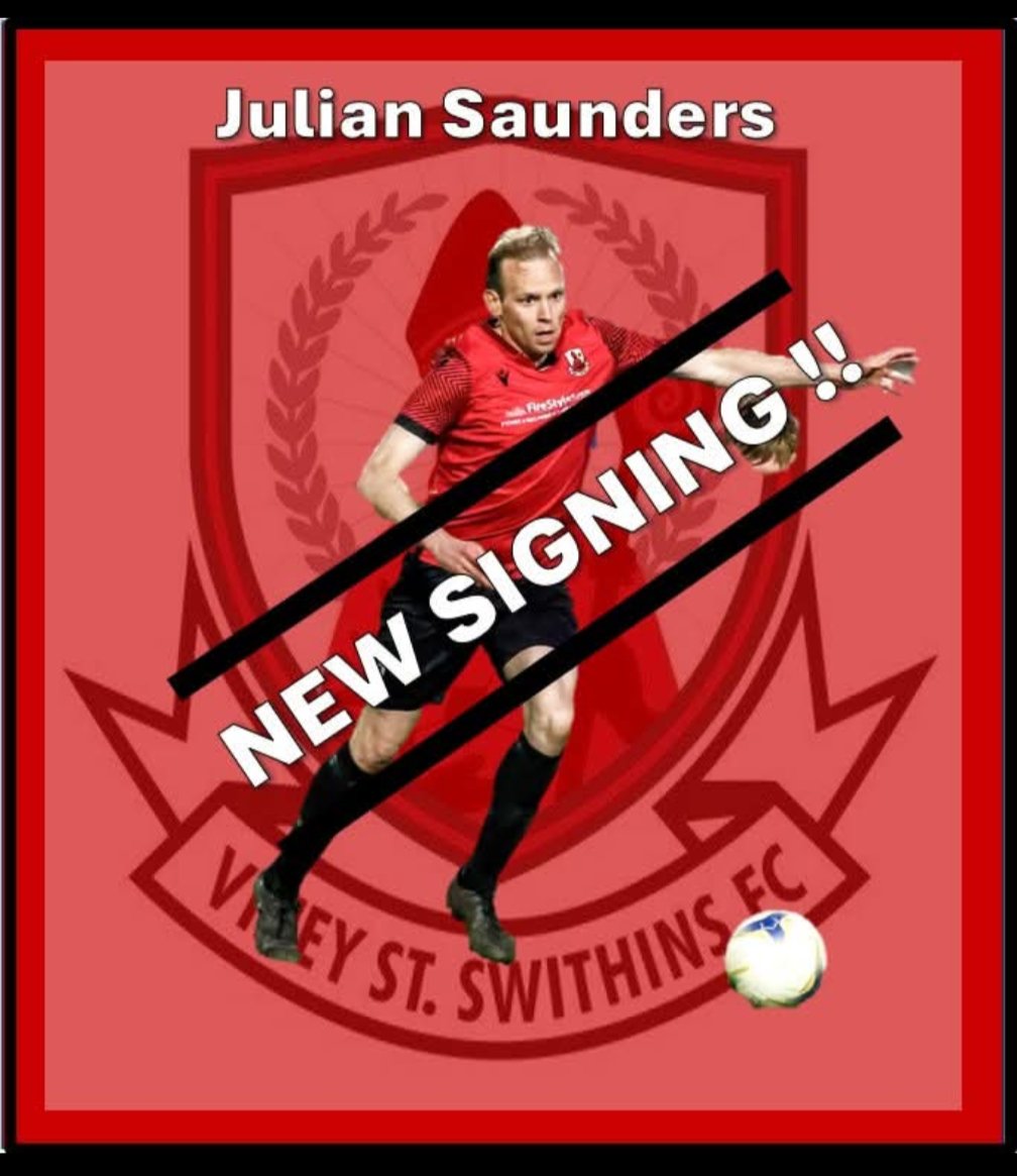 𝐍𝐞𝐰 𝐒𝐢𝐠𝐧𝐢𝐧𝐠 !!

Welcome to Viney !

We are delighted to announce the signing of Julian Saunders.

He's a technically gifted midfielder with creative ability and vision to unlock opposition defences, alongside a capability to score goals.
🔴⚫️

#WelcomeToViney