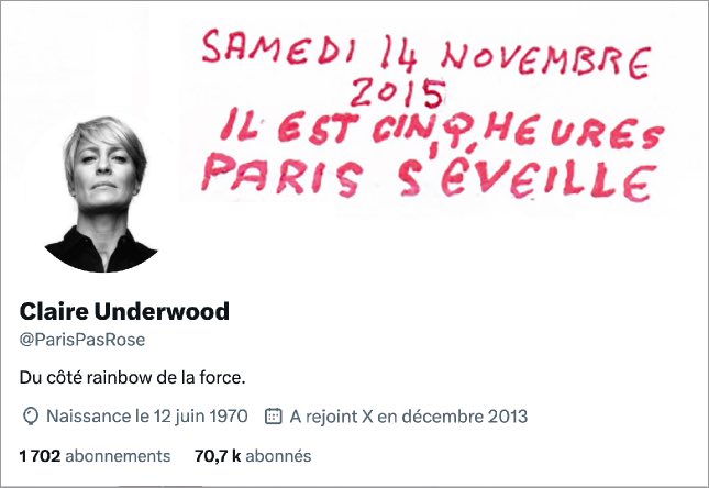Anne Jouan (@jouananne1) on Twitter photo Vous vous souvenez de <a href="/ParisPasRose/">Claire Underwood</a> ?
Derrière ce compte, il y avait Florent.
Mais en 2023, il a fait un AVC et, depuis, il vit en Ehpad à tout juste… 55 ans.
J’ai retrouvé <a href="/ParisPasRose/">Claire Underwood</a>.
Avec son accord, voici son histoire :
agencekara.my.canva.site/dagth7m4ggw Vous vous souvenez de <a href="/ParisPasRose/">Claire Underwood</a> ?
Derrière ce compte, il y avait Florent.
Mais en 2023, il a fait un AVC et, depuis, il vit en Ehpad à tout juste… 55 ans.
J’ai retrouvé <a href="/ParisPasRose/">Claire Underwood</a>.
Avec son accord, voici son histoire :
agencekara.my.canva.site/dagth7m4ggw