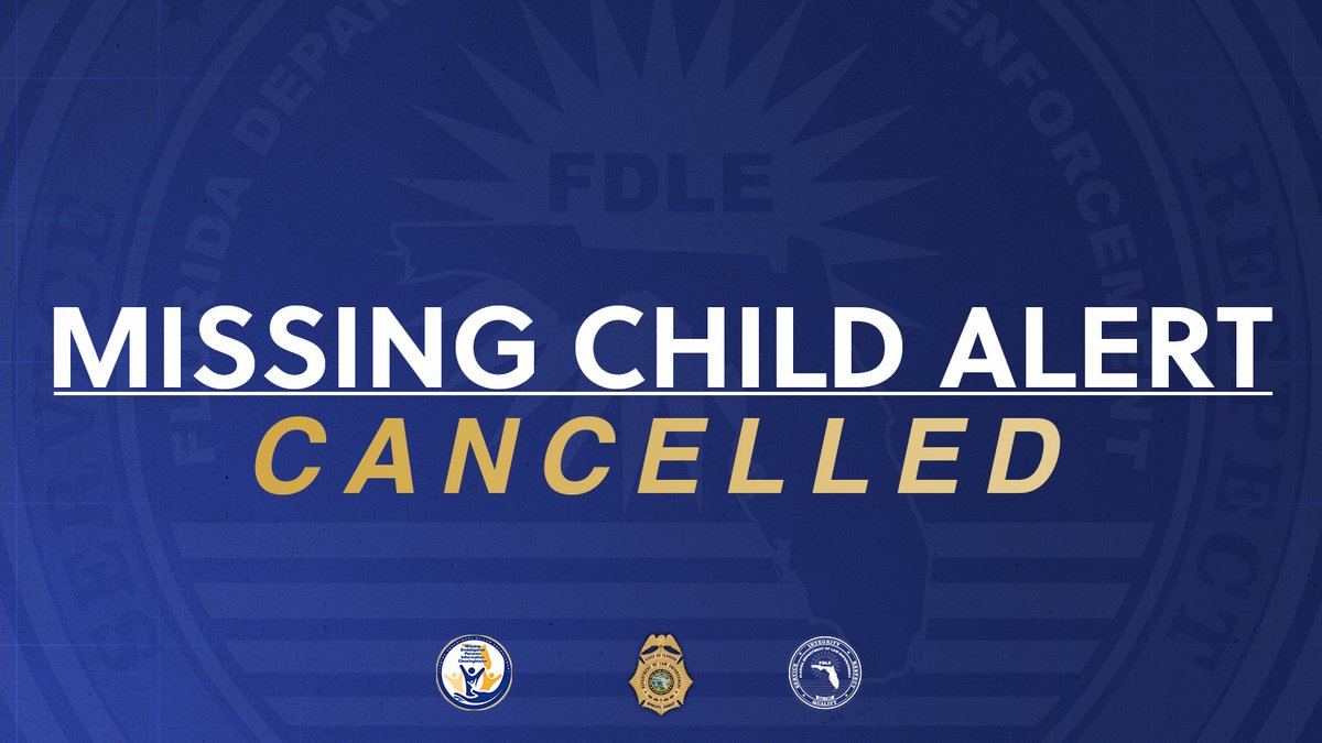 fdlepio's tweet image. This is a cancellation to the Florida Missing Child Alert that was activated on 07/18/2025 for SILAS ROBARDS. The child is safe.
If you would like further information, please call the Leon County Sheriff's Office at 850-606-5800.