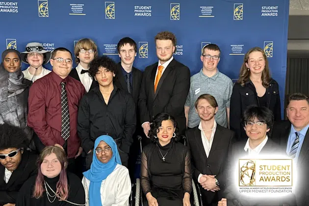 KNSI's tweet image. St. Cloud Tech High School’s Morning Show students have once again demonstrated their exceptional talent and dedication, bringing home six awards from the Upper Midwest Foundation’s Student Production Awards. knsiradio.com/2025/07/17/st-…