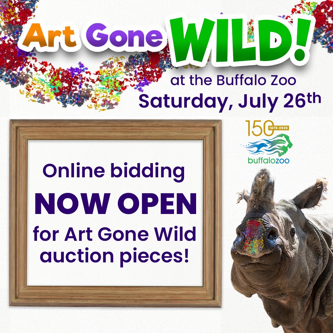 buffalozoo's tweet image. Now&apos;s your chance to take home incredible animal art for a great cause! 🎨

Online bidding is now open for our various Art Gone Wild auction items!

🖼️ Check out these amazing pieces, register for an account and start bidding here: bit.ly/3ICf8Th