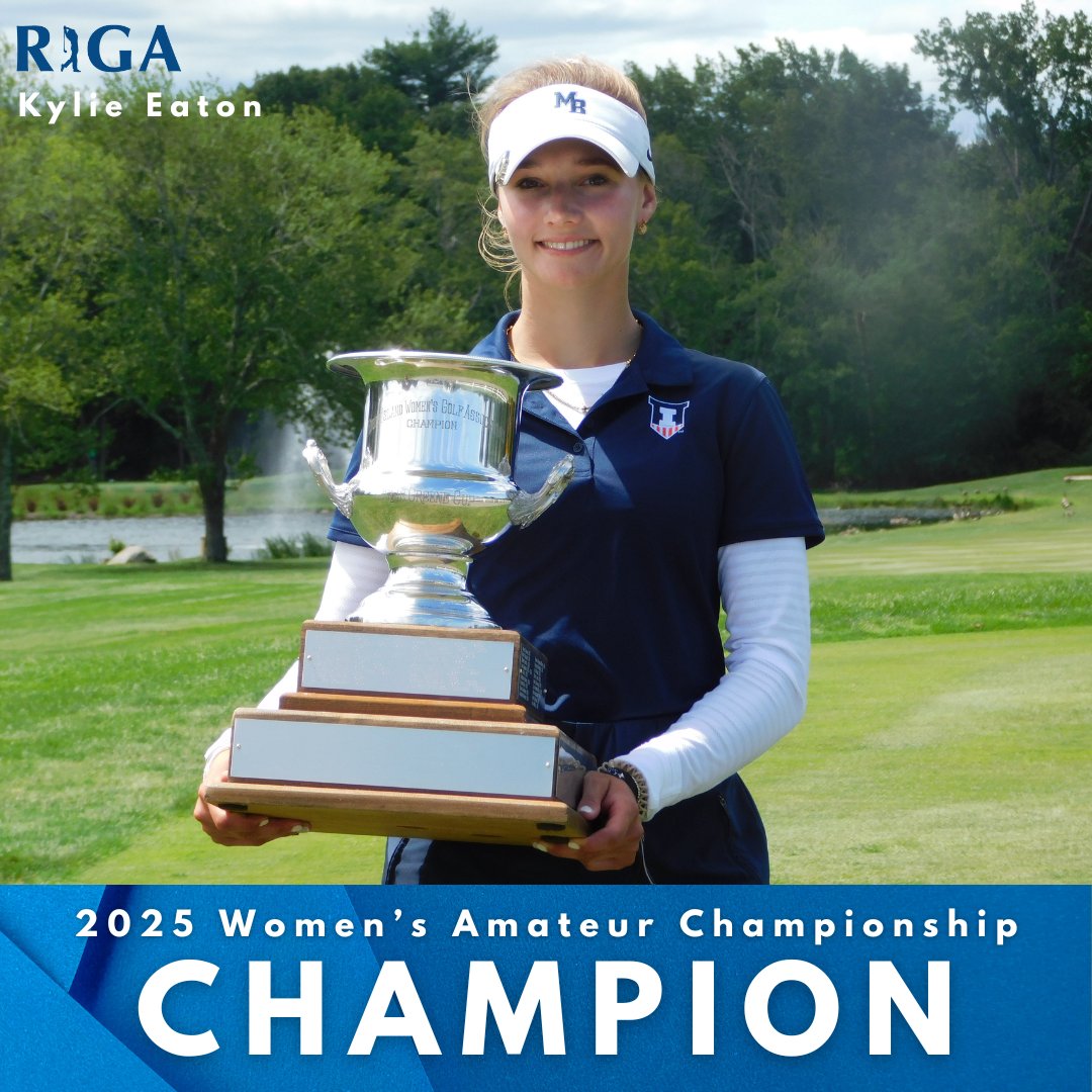 RIGAlinks's tweet image. Congratulations to Kylie Eaton on winning the 2025 Women's State Amateur Championship at Alpine CC!